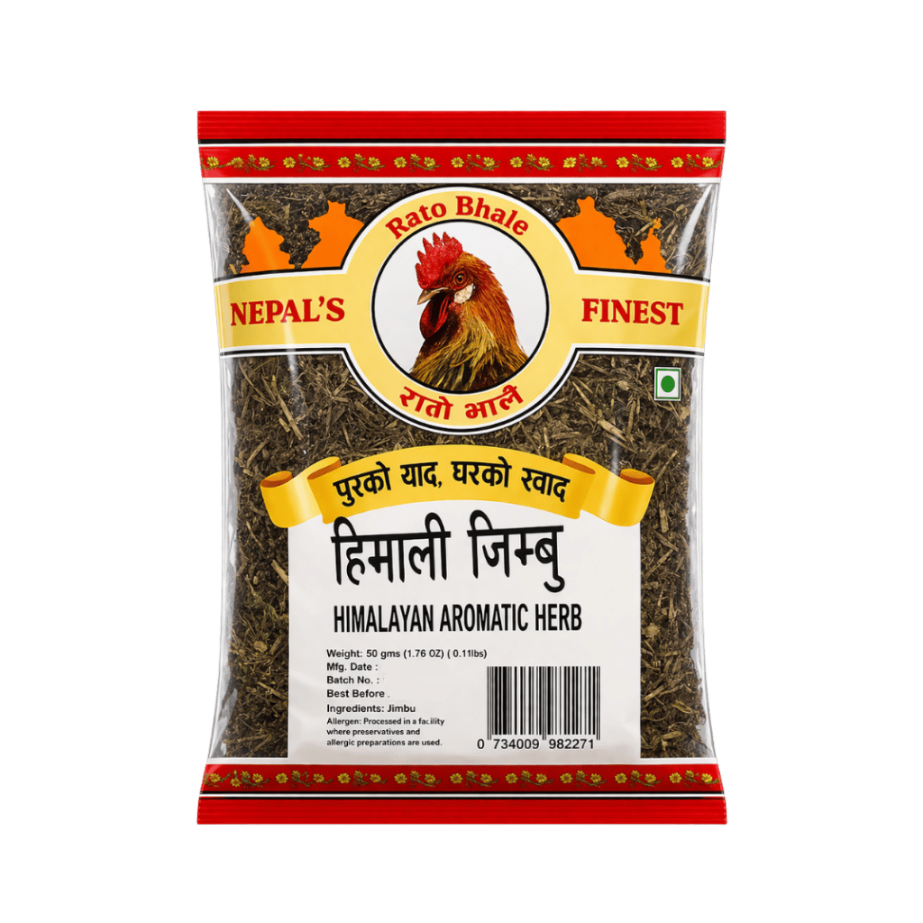 Rato bhale Himalayan Jimbu 50 g buy online USA - 1